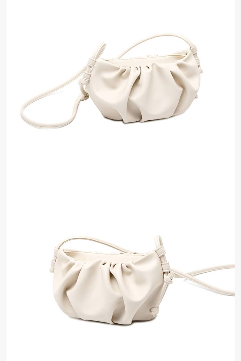 Mode simple petit sac à bandoulière en PU souple pour femme