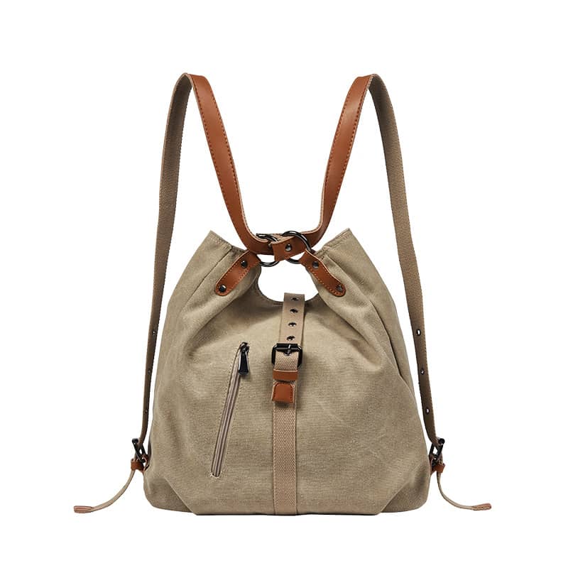 Fashion canvas tote bag backpack bag