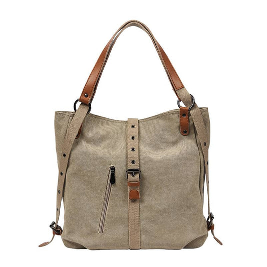 Fashion canvas tote bag backpack bag