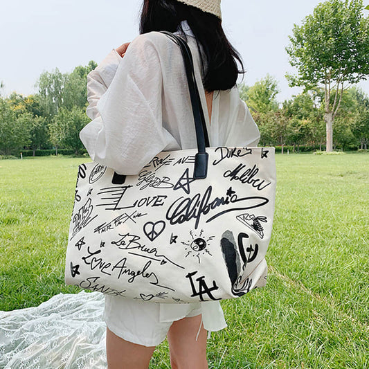 Fashion one-shoulder tote Canvas bag  | YonPop