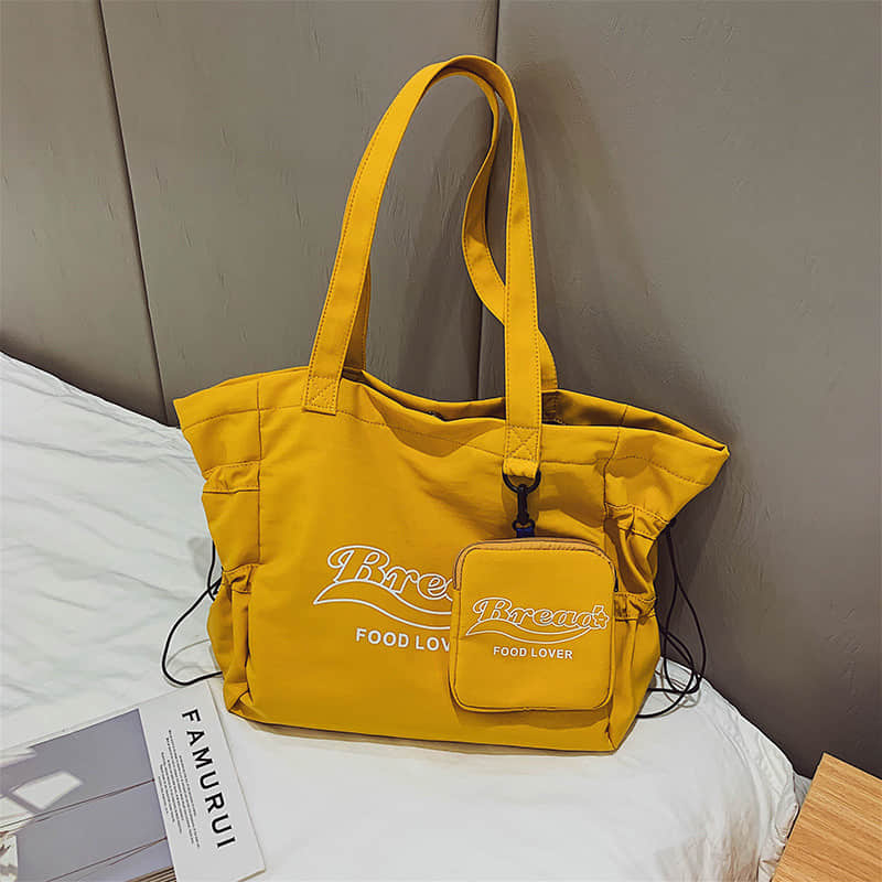 Fashion Large capacity simple all-match tote bag Orange | YonPop