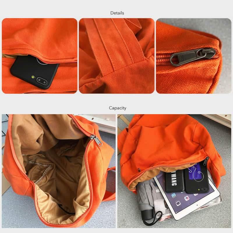 women's canvas bag shoulder bag simple large-capacity shoulder bag  | YonPop