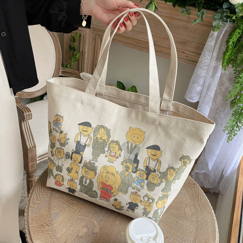 Cartoon anime cloth bag shoulder tote bag  | YonPop