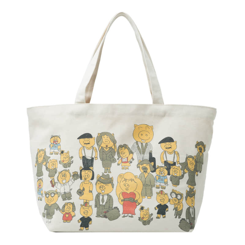 Cartoon anime cloth bag shoulder tote bag White | YonPop