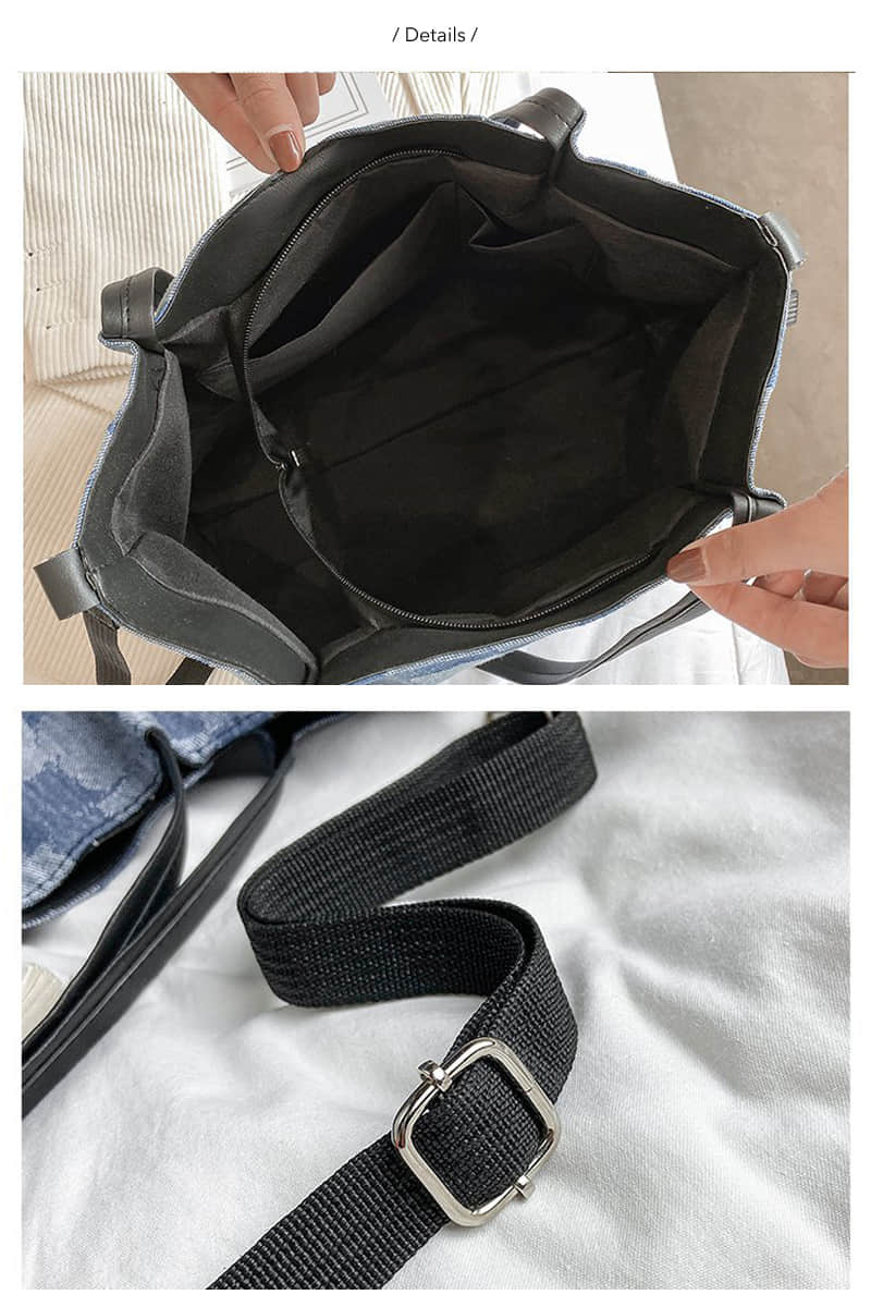 Simple casual denim bag  | YonPop