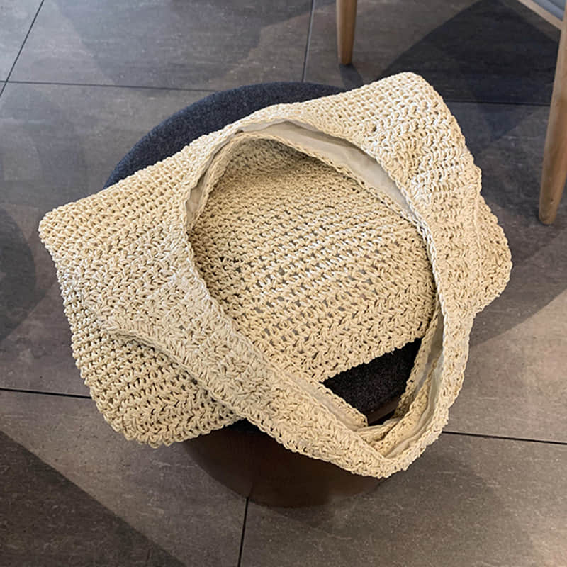 Summer straw woven shoulder bag  | YonPop