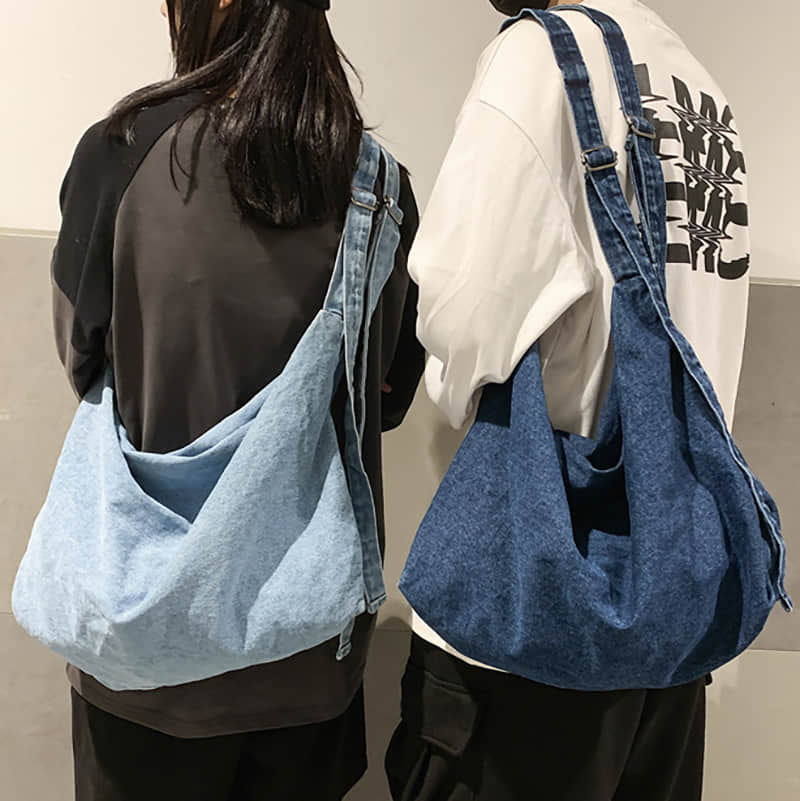 Denim crossbody bag Shoulder canvas bag  | YonPop