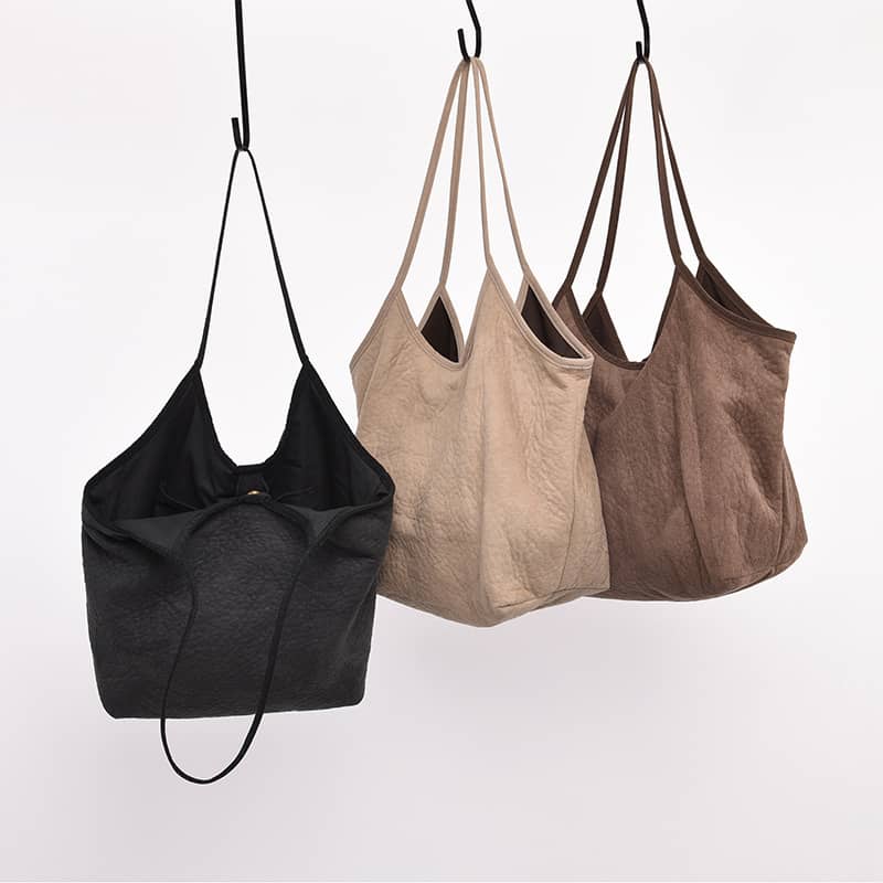 Simple casual Micro suede shoulder bag  | YonPop