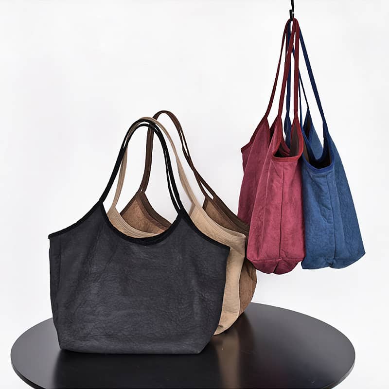 Simple casual Micro suede shoulder bag  | YonPop