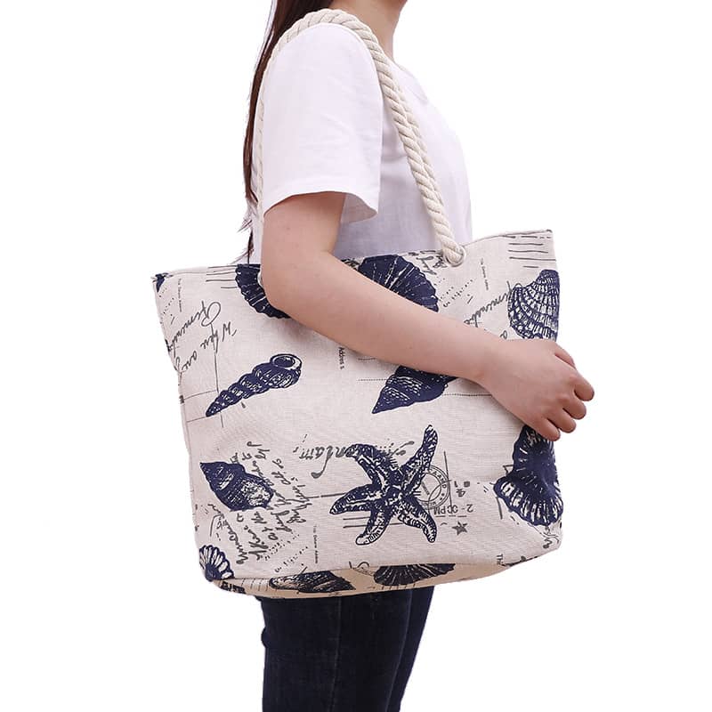 Creative printed shoulder canvas bag  | YonPop