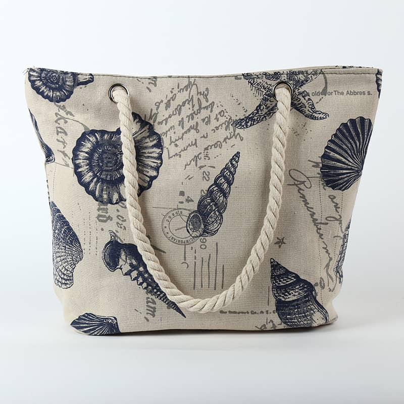 Creative printed shoulder canvas bag Shell | YonPop