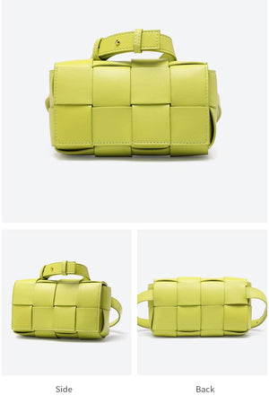 Women Hand Woven Leather Crossbody Bag main image 0