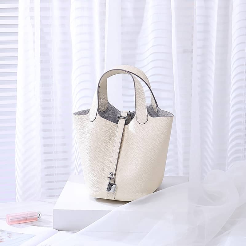 Lychee pattern Women's Genuine leather bag