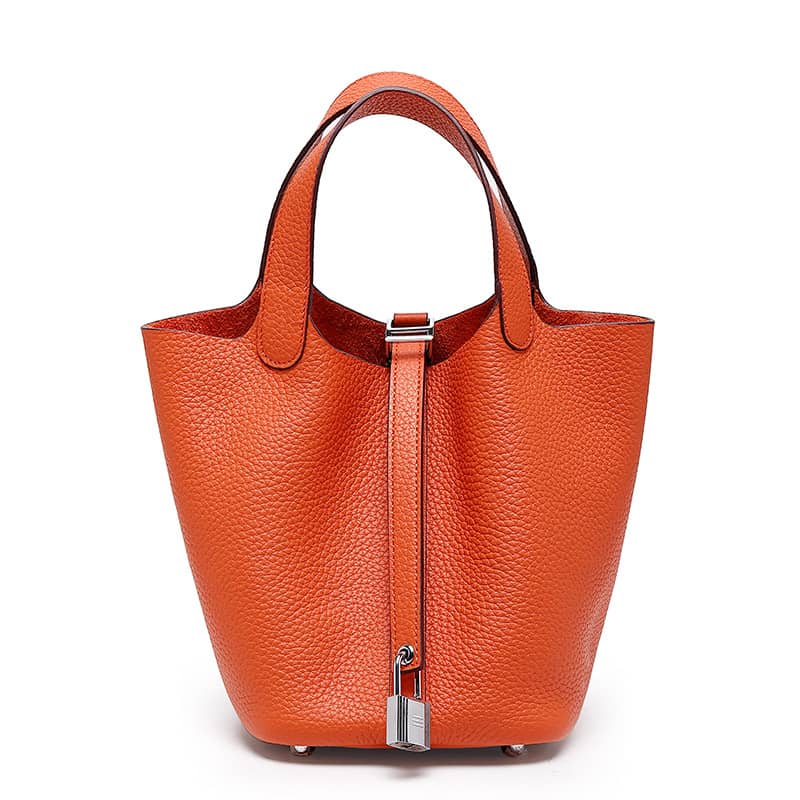 Lychee pattern Women's Genuine leather bag
