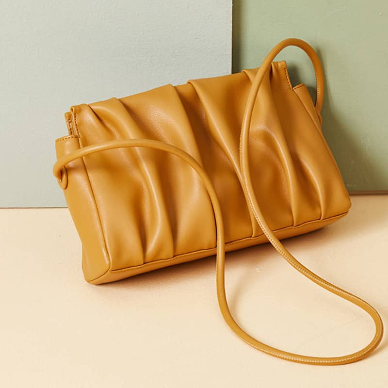 Fashion pleated crossbody bag shoulder bag