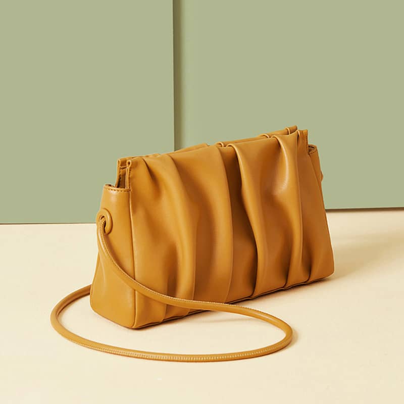 Fashion pleated crossbody bag shoulder bag