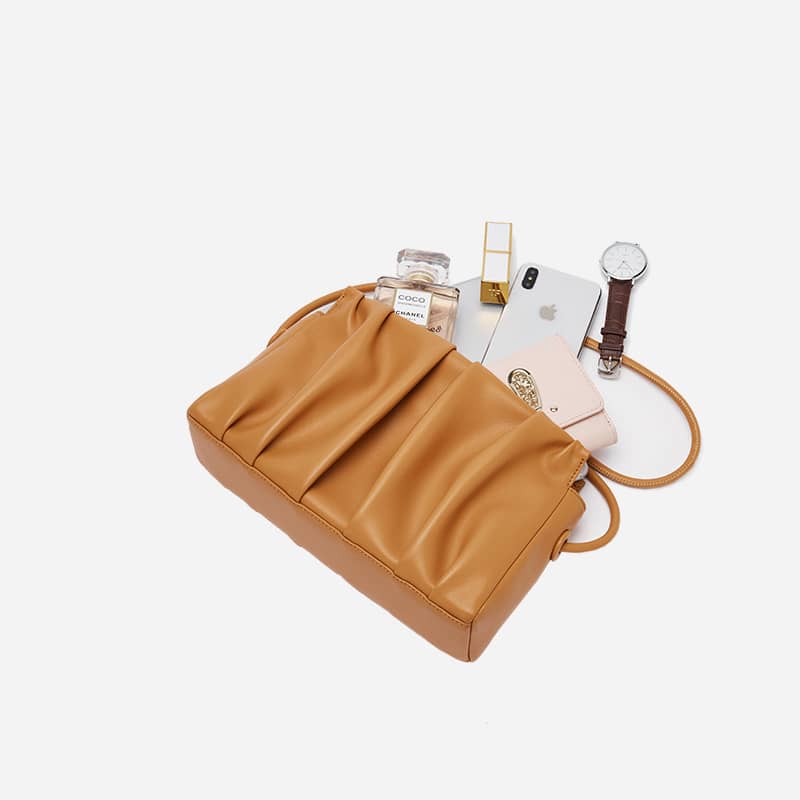 Fashion pleated crossbody bag shoulder bag