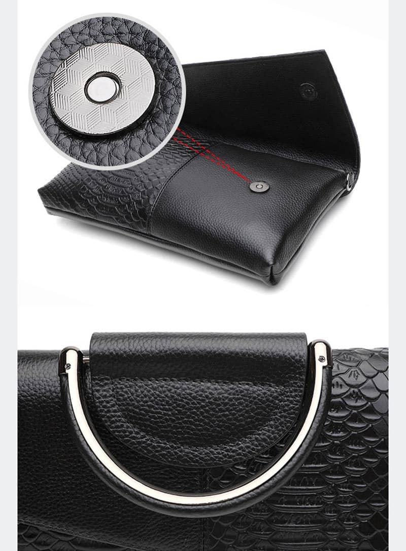 Women's fashion PU leather clutch bag