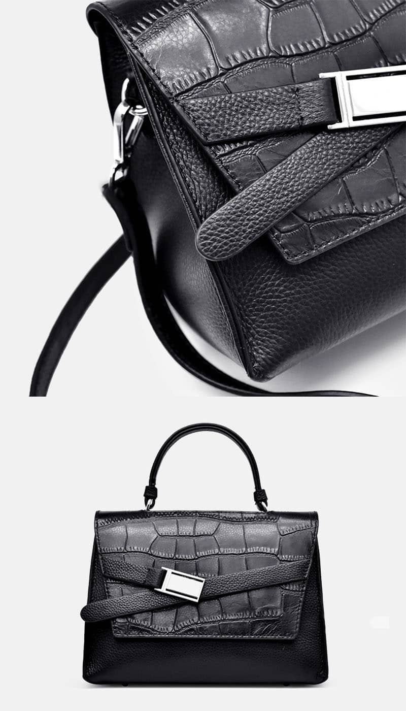 Crocodile Pattern Single Shoulder Bag