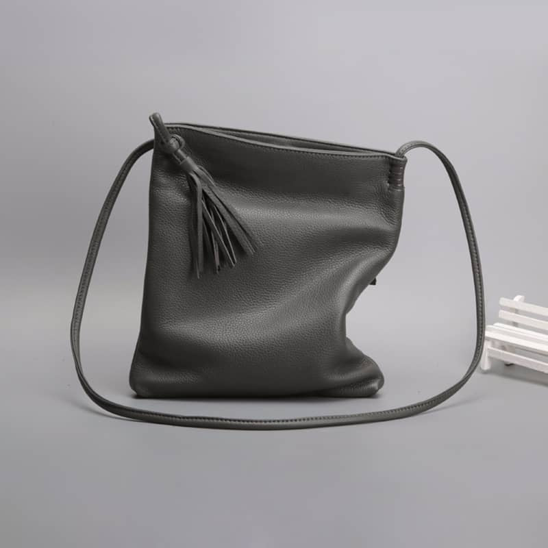 Sac à bandoulière en cuir souple Fashion Simple pour femme