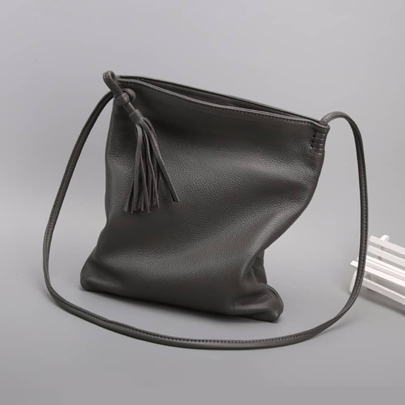 Sac à bandoulière en cuir souple Fashion Simple pour femme