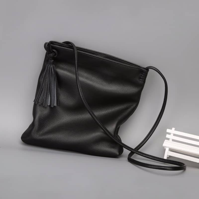 Sac à bandoulière en cuir souple Fashion Simple pour femme