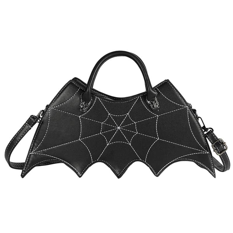 Gestickte Fledermaus-PU-Handtasche