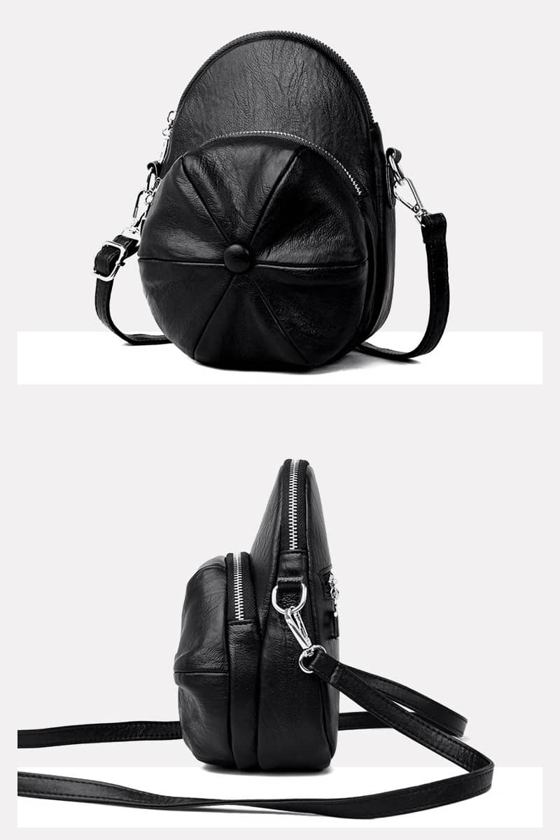 Hat shape single shoulder diagonal bag PU small bag