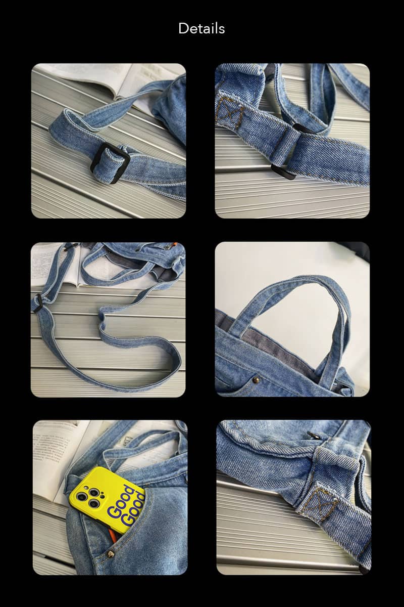 All-match denim bag