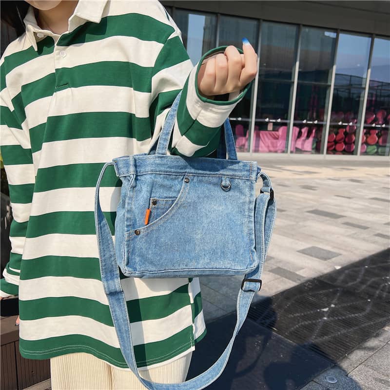 All-match denim bag