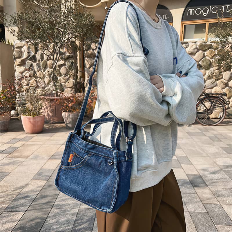 All-match denim bag