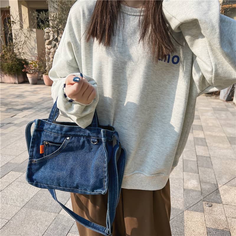 All-match denim bag