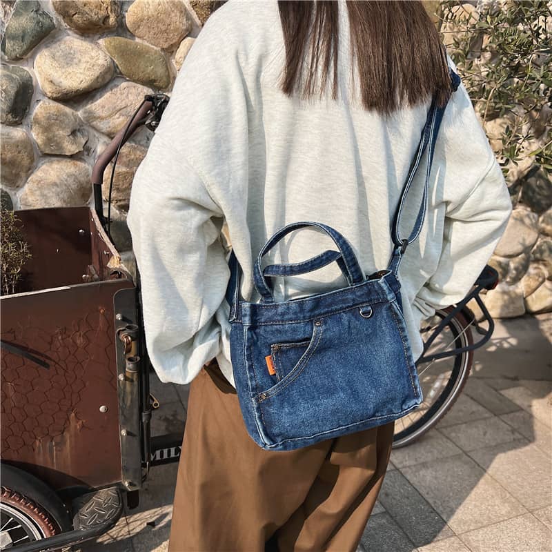 All-match denim bag