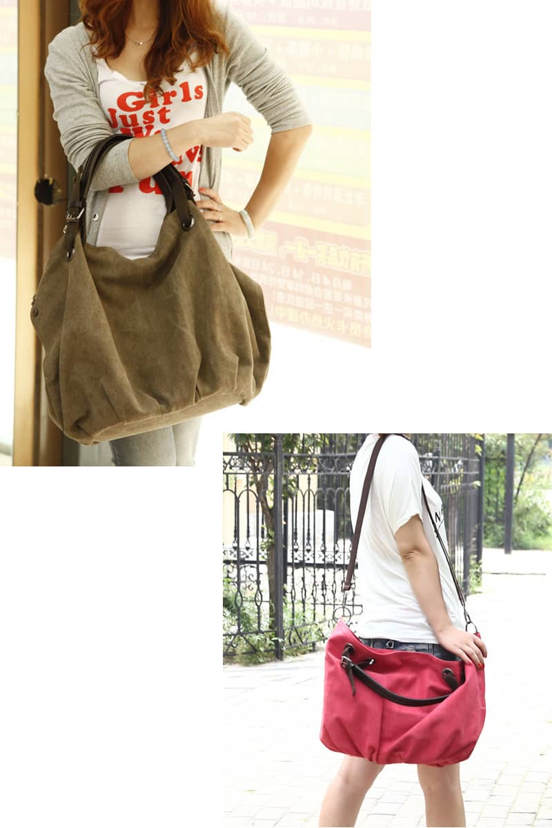 Crossbody Shoulder Canvas Bag Large Capacity Tote Bag