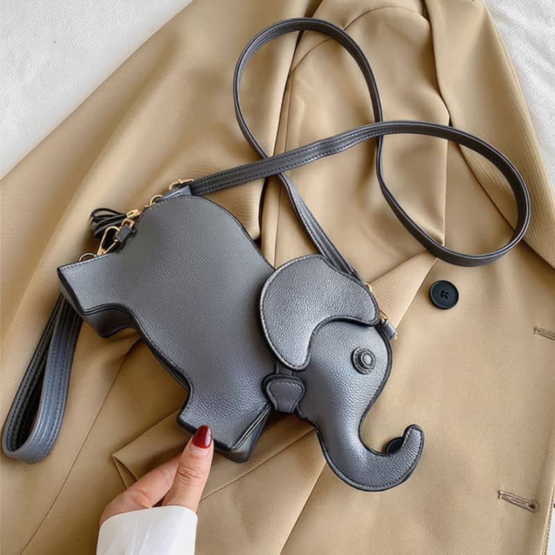 Cute and Creative Baby Elephant Shoulder PU Bag