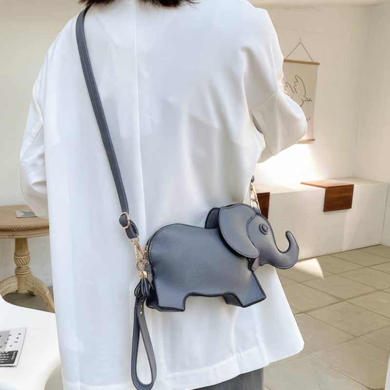 Cute and Creative Baby Elephant Shoulder PU Bag