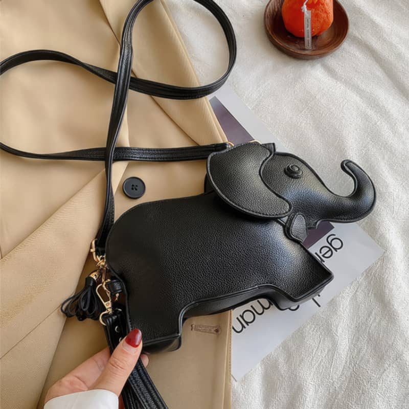 Cute and Creative Baby Elephant Shoulder PU Bag