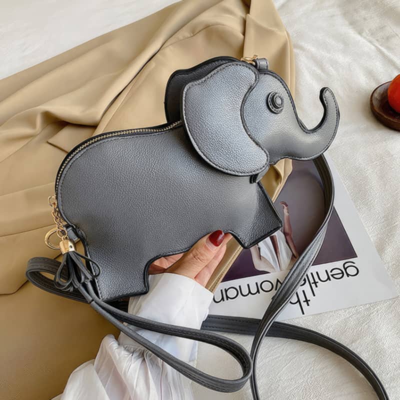 Cute and Creative Baby Elephant Shoulder PU Bag