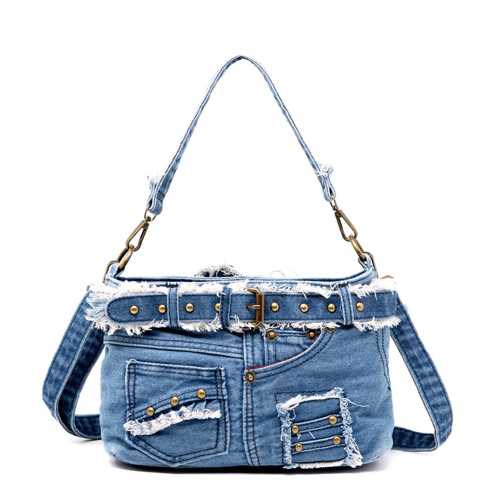 Fashion Simple Shoulder Bag Denim Canvas Messenger Bag