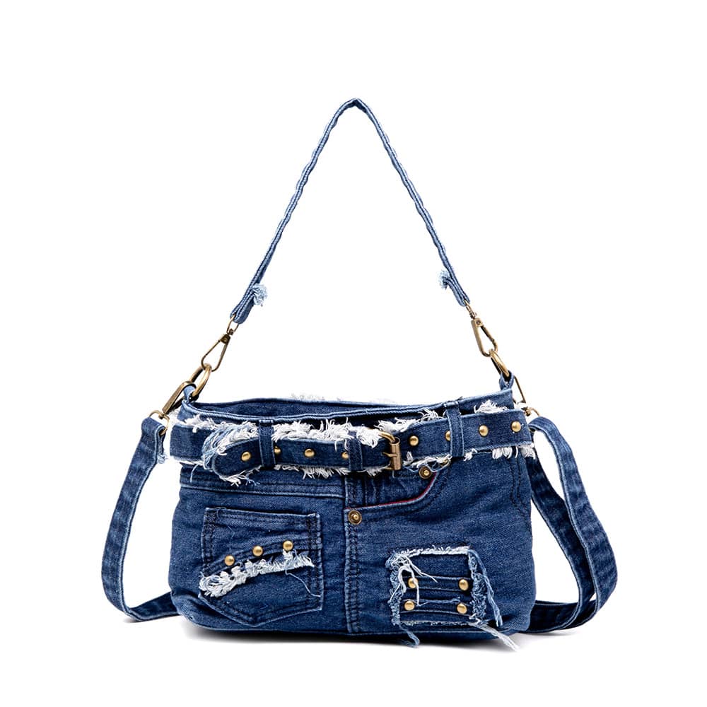 Fashion Simple Shoulder Bag Denim Canvas Messenger Bag