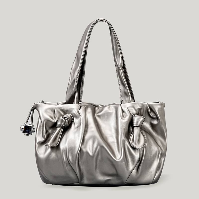 Drawstring handbag PU small shoulder bag