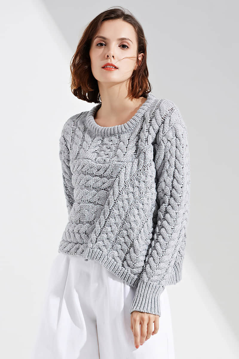 Women's twist pullover sweater  | YonPop