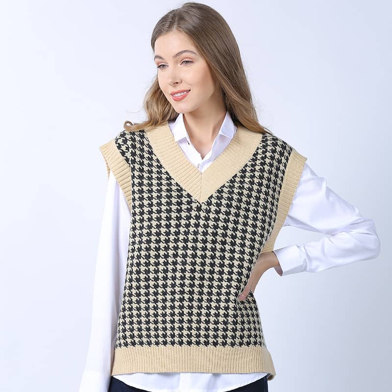 Pull en maille pull ample gilet