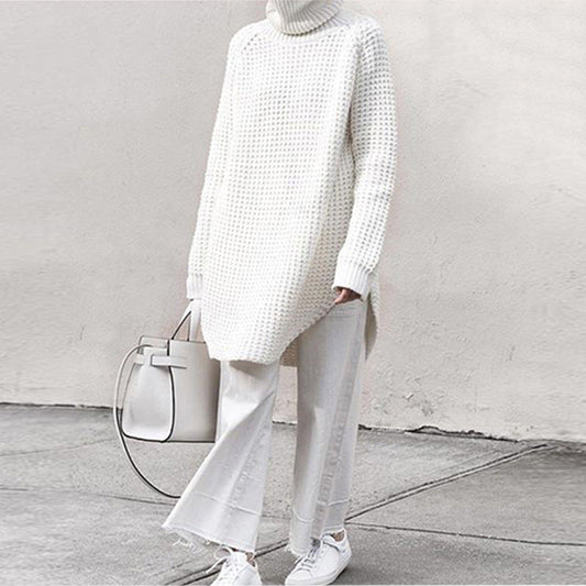 Padded turtleneck sweater women