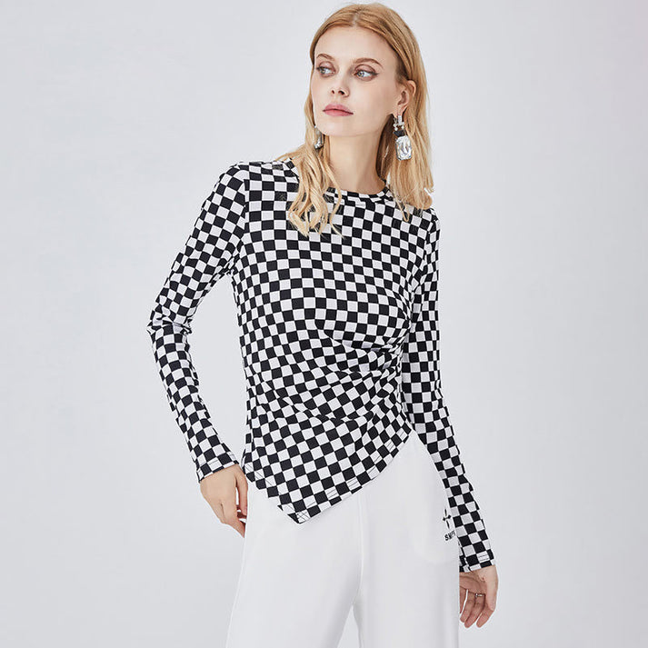 Contrast  Slim Bottoming Shirt