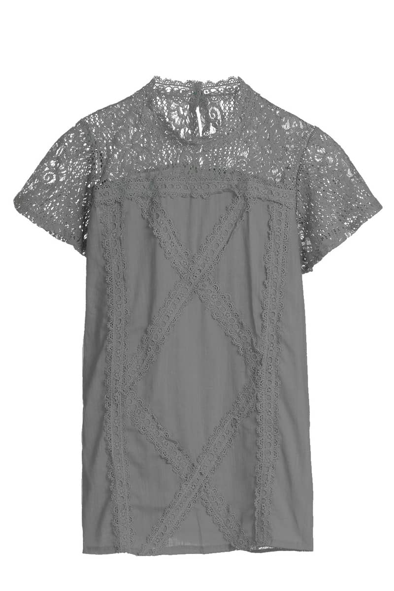 Lace cutout T-shirt