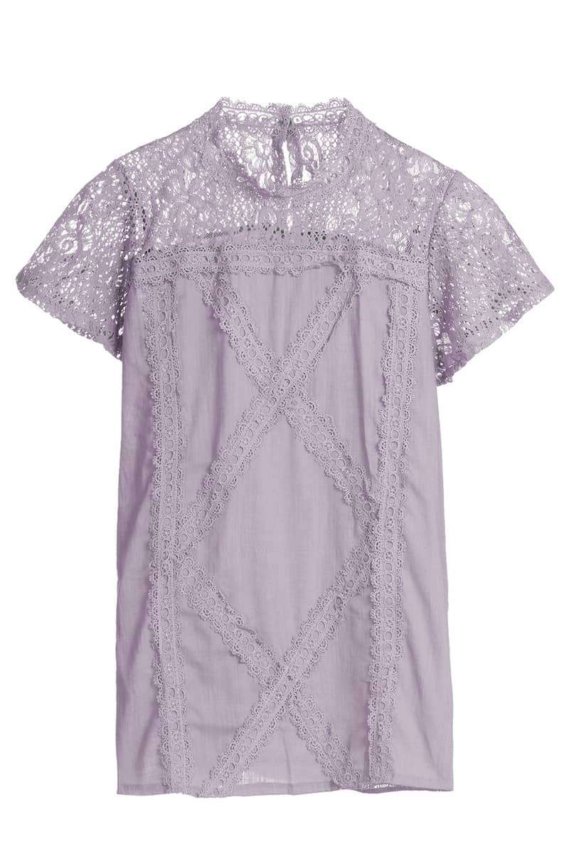 Lace cutout T-shirt