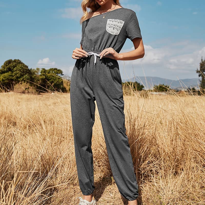 Casual loose-fit jumpsuit S | YonPop