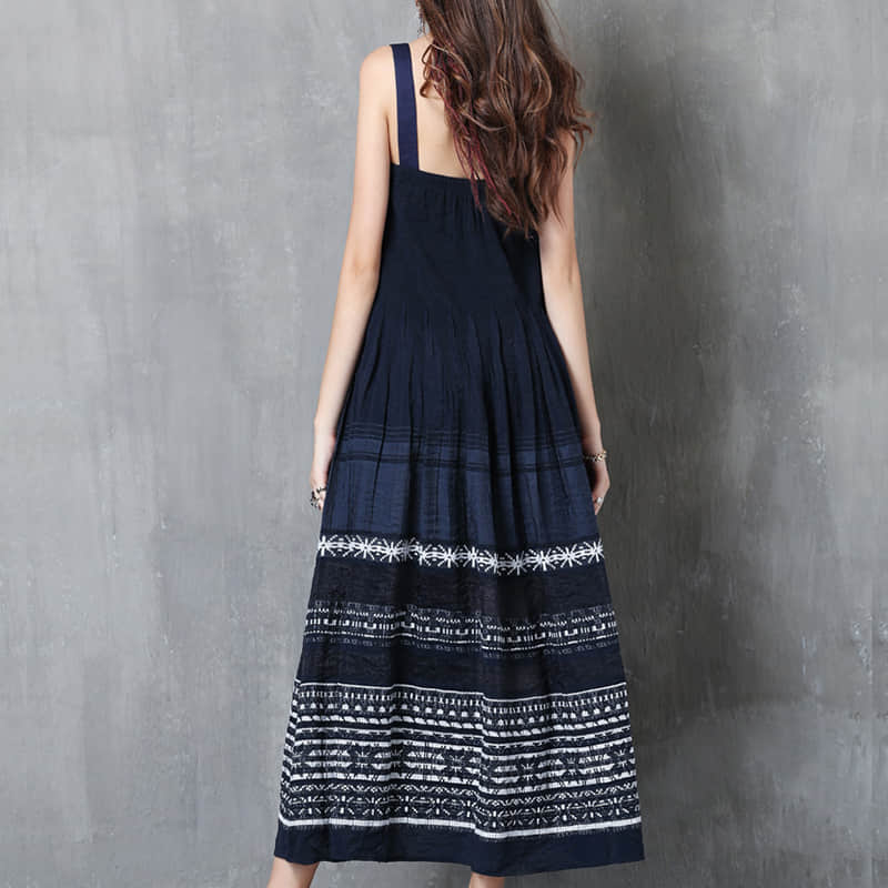 Mid-length suspender skirt Reservation flower fashion dress  | YonPop