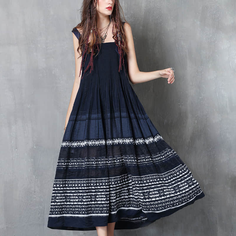 Mid-length suspender skirt Reservation flower fashion dress One Size | YonPop
